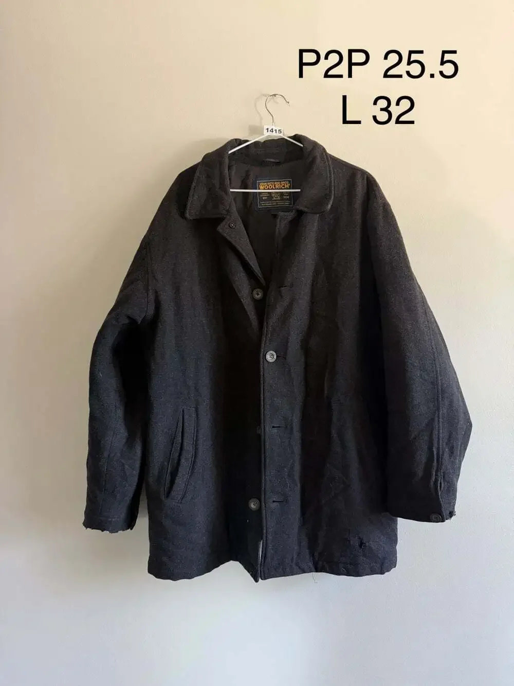 Vintage Woolrich Wool-Blend Chore Coat Jacket Heritage/ Preppy/Winter XL-XXL